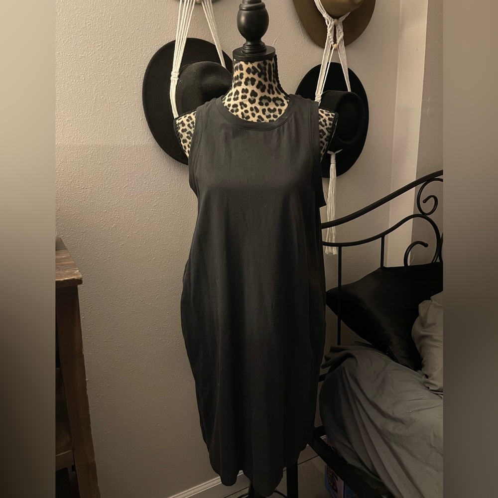 Grey Tshirt Dress W/ Pockets!